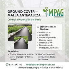 Cargar imagen en el visor de la galería, Ground Cover – Malla Antimaleza para Control y Protección del Suelo del Invernadero
