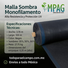 Cargar imagen en el visor de la galería, Malla Sombra Monofilamento – Alta Resistencia y Protección UV
