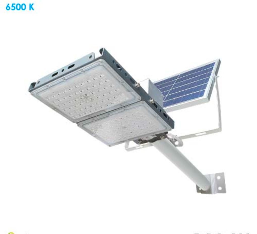 Lampara Solar 120 W con Panel Dirigible.